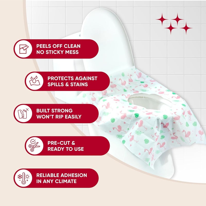 Hygeline Disposable Toilet Seat Covers (Pack of 20) - XLarge Travel Toilet Seat Covers for Adults and Potty Training, Premium Toilet Seat Liners for Public Restrooms - Image 3